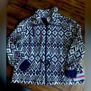 NWT Ruby Rd. Athletic zip up jacket. Black and white petite XL